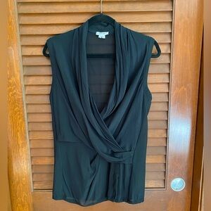 Helmut Lang Sheer Sleeveless Silk Top Medium